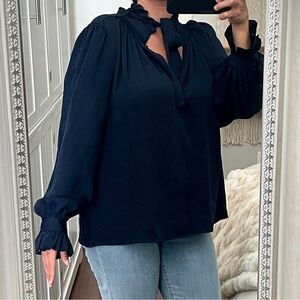New Banana Republic Navy Blouse